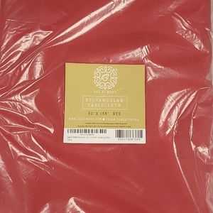 Red Tablecloth 90" x 156"